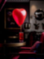 Cocktail with a red ballon