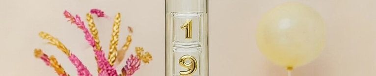 Bouteille soufflée avec 4 verres