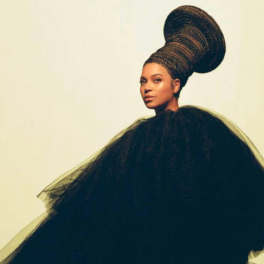 Global music icon Beyoncé in a still from her award-winning music video for the song "Brown Skin Girl".