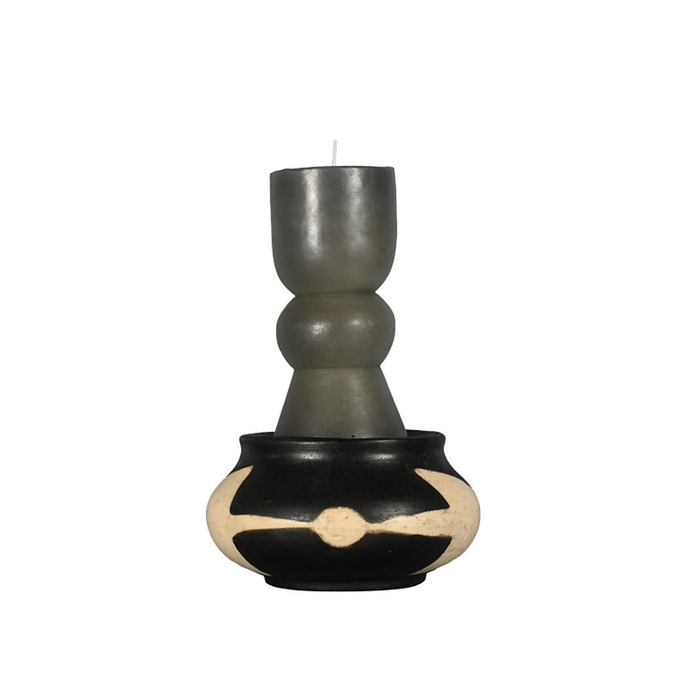 Thumbnail: Handmade pottery CANDLESTICK DOT