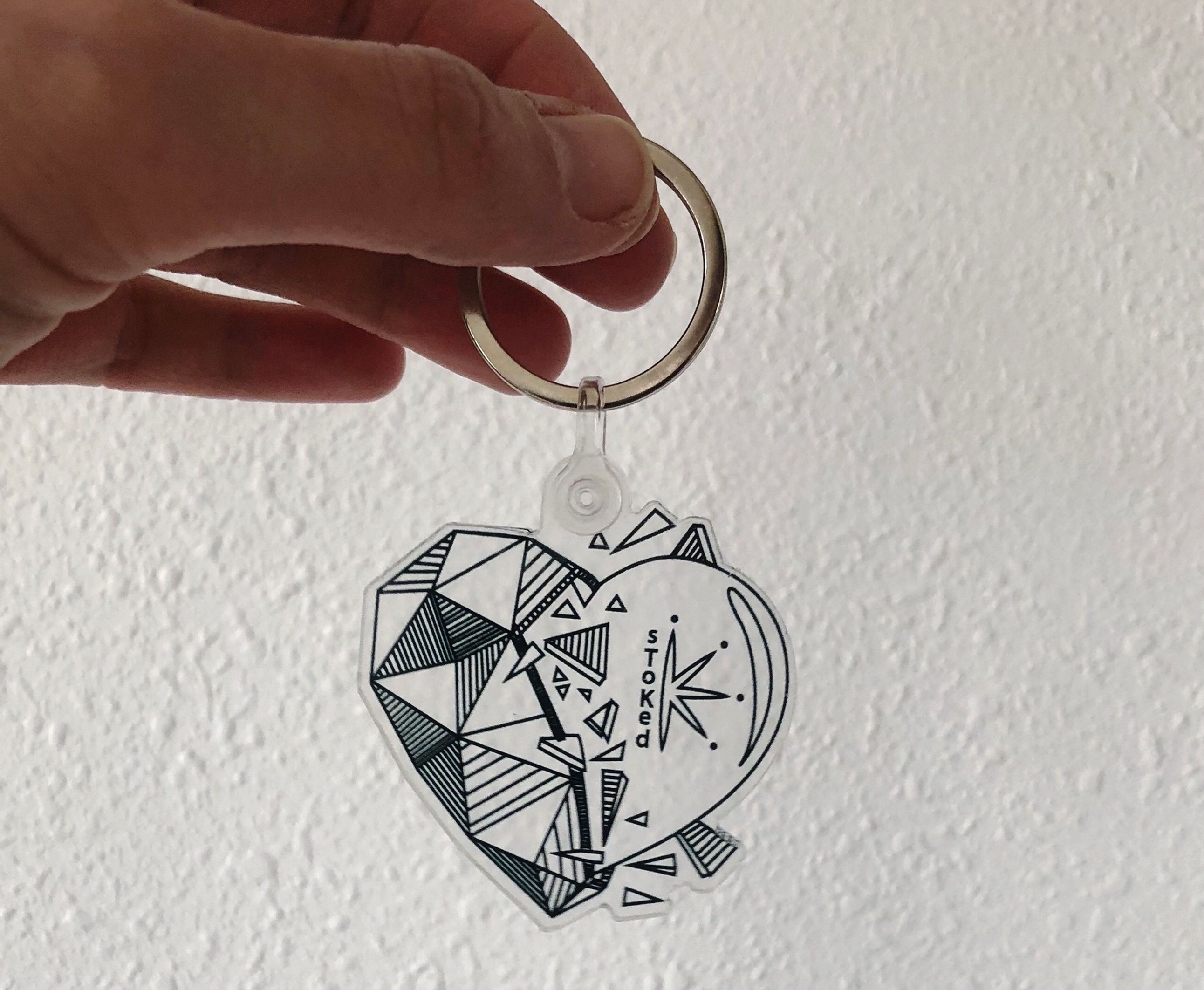 I Heart sToKed Keychain