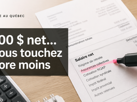 Bulletin de paie québécois et déductions au-delà du salaire net