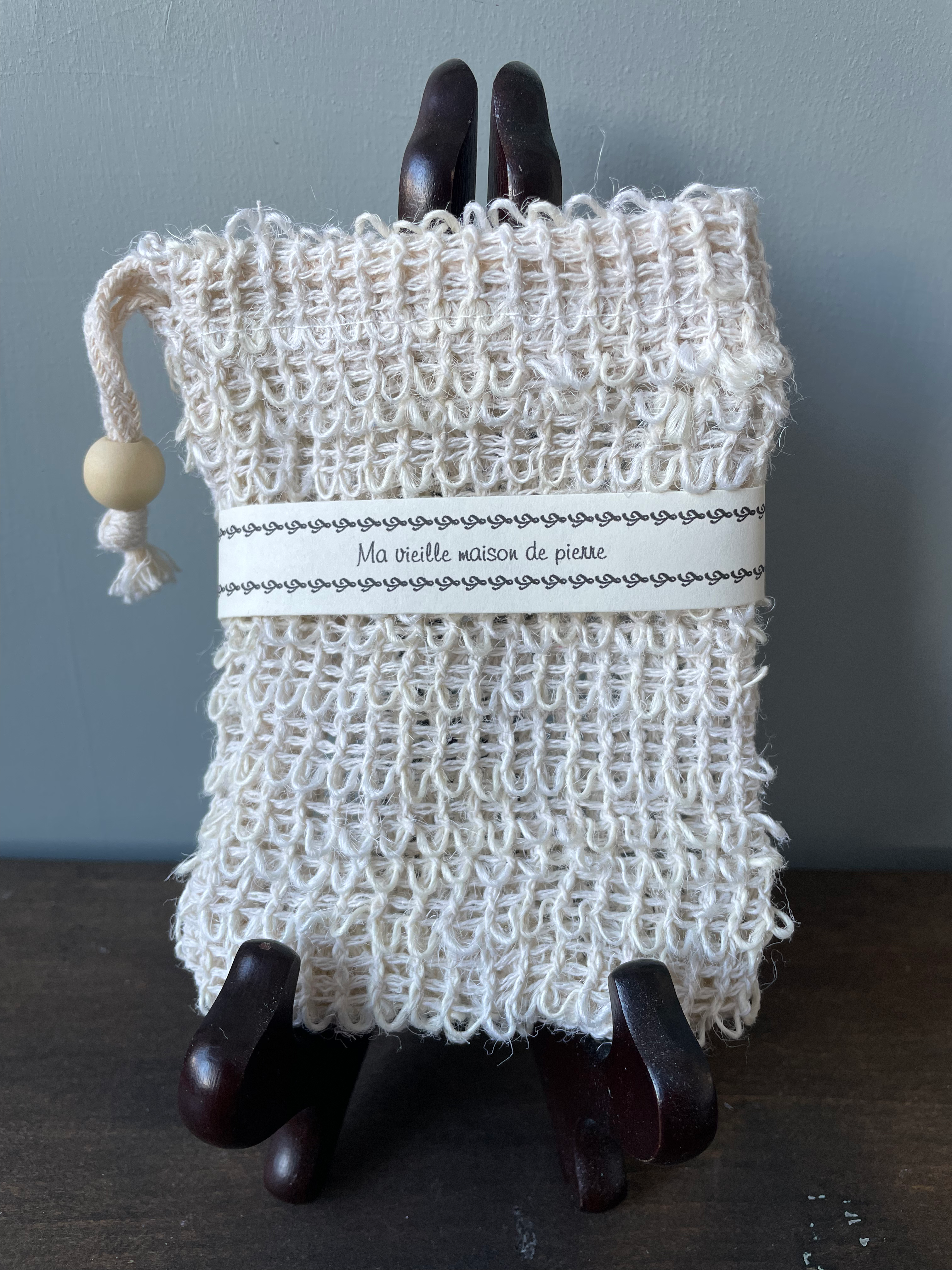 Pochette sisal naturel- natural sisal soap saver