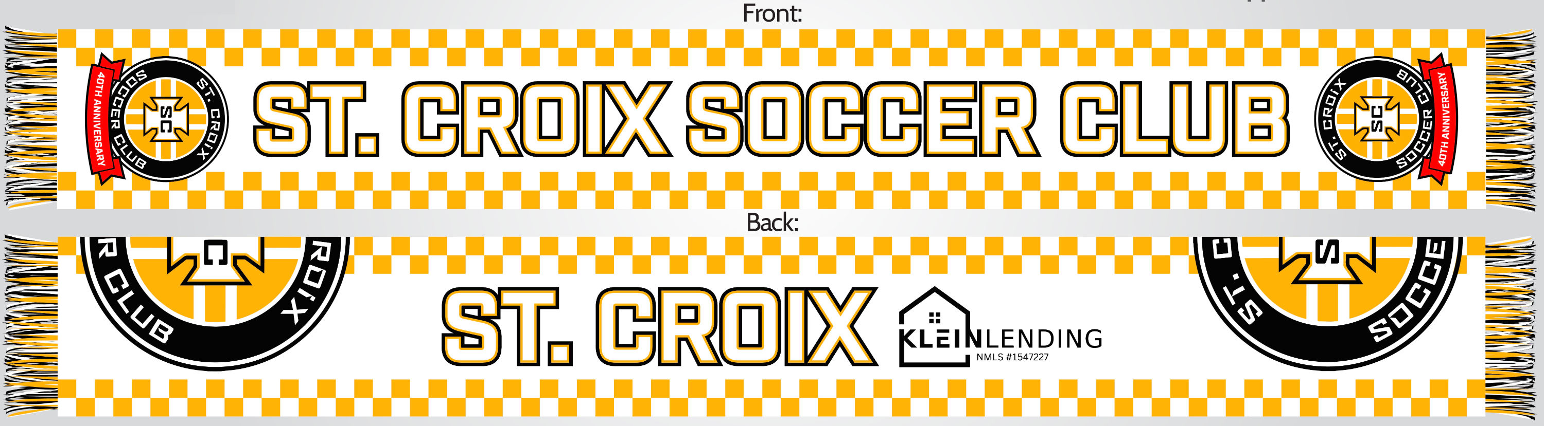 St. Croix Soccer 40th Anniversary Scarf