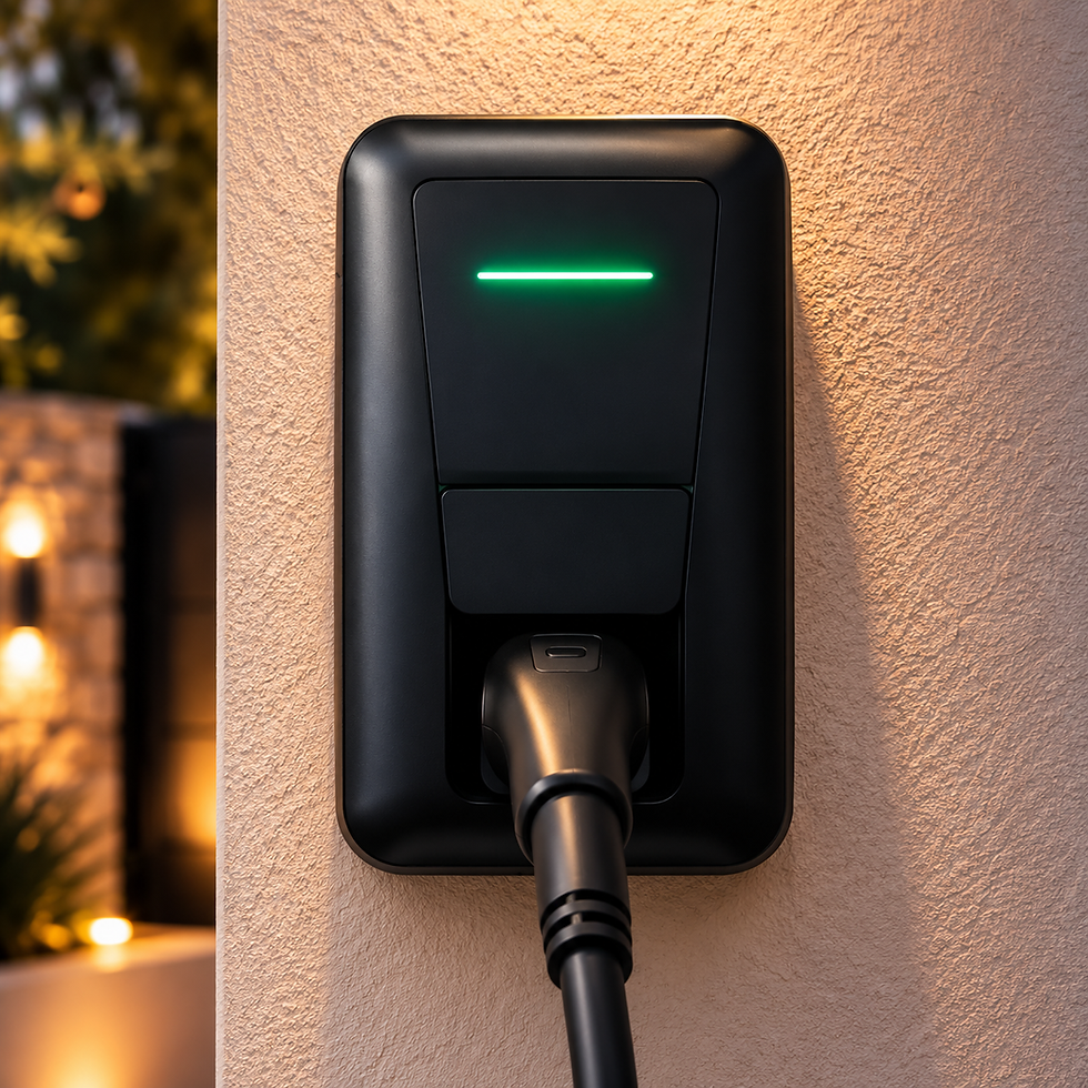 Borne de recharge Hager électrique élégante.png