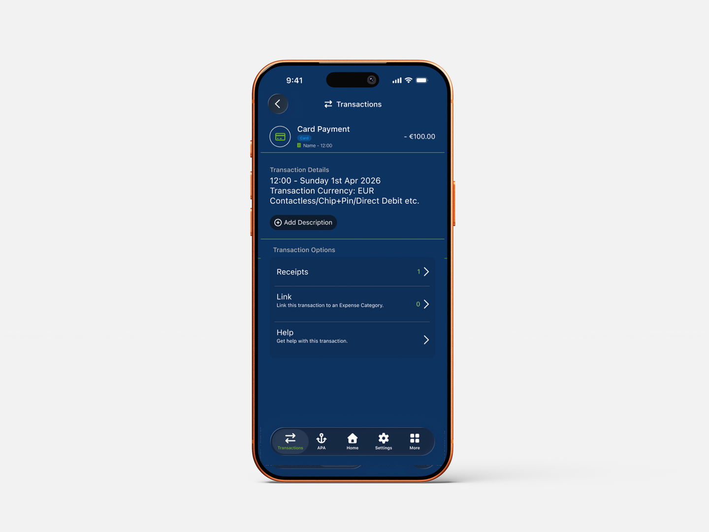 Transaction details