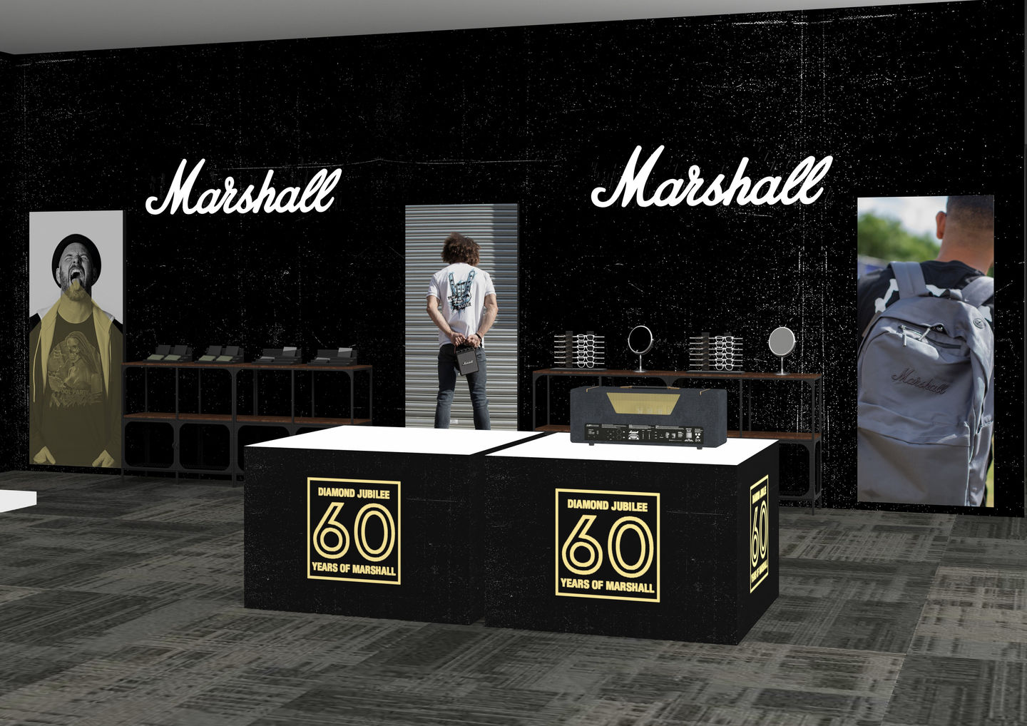 Merchandise display room visualisation