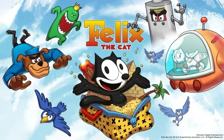 Konami anuncia coletânea do Gato Félix com a Limited Run Games