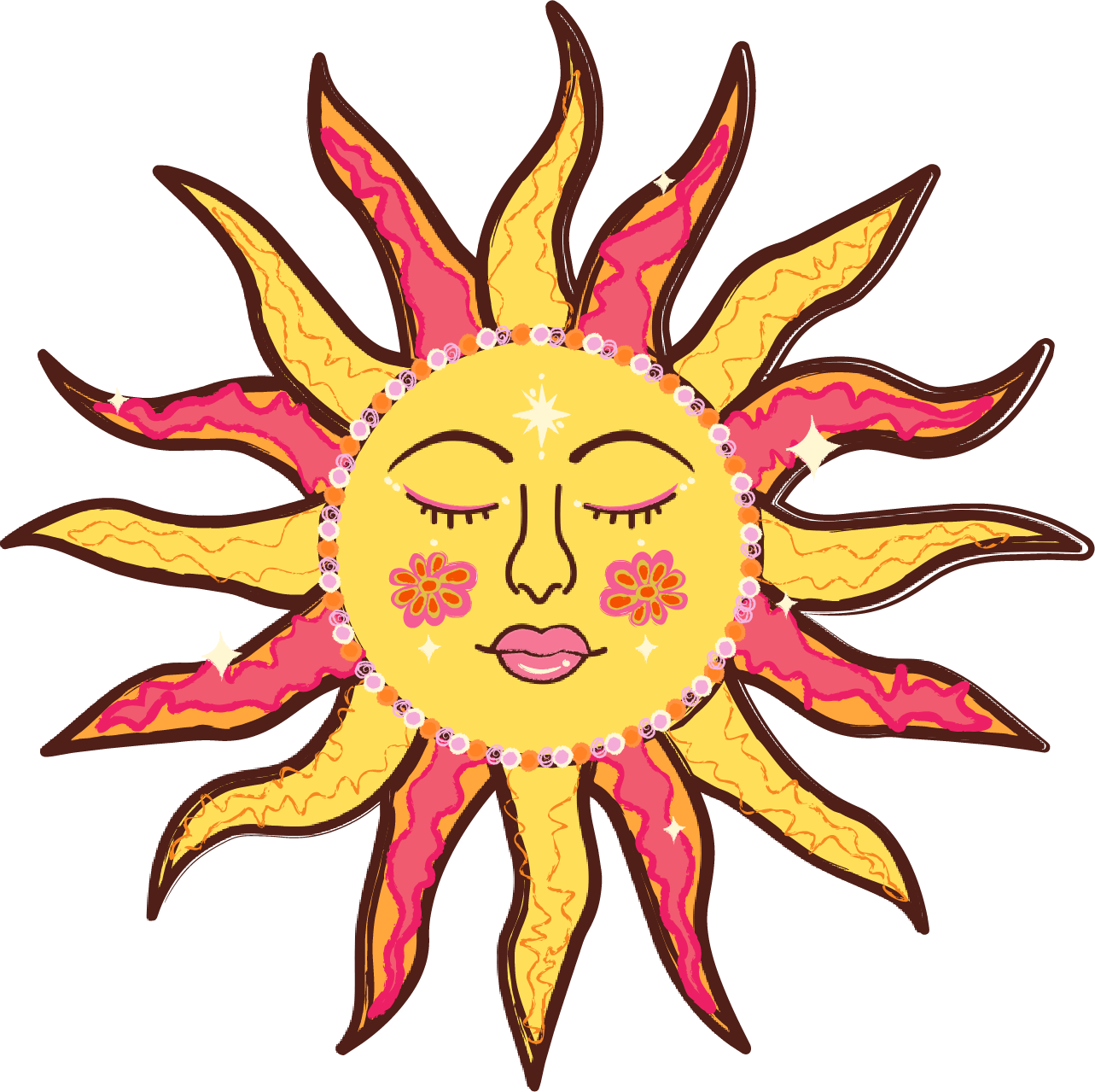 Sunshine sticker