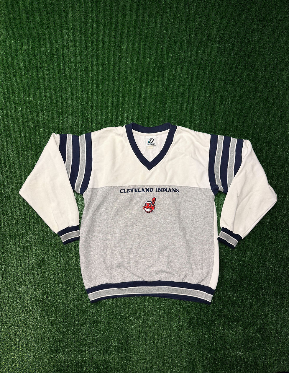 Thumbnail: 90s Cleveland Indians V-Neck Sweatshirt M