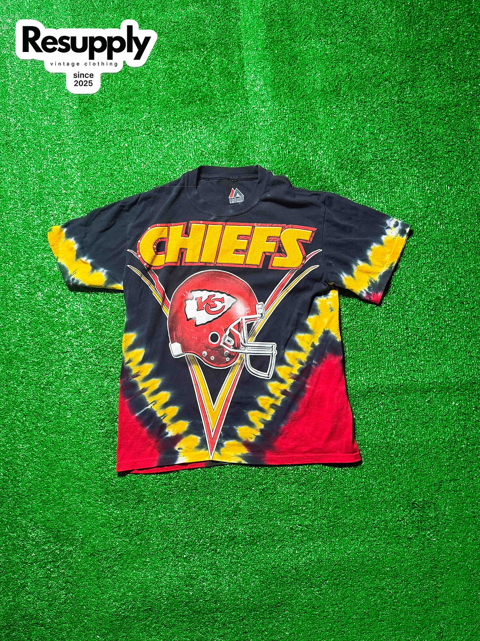 Thumbnail: Majestic Kansas City Chiefs Tie Dye Tee Men’s Size Small 