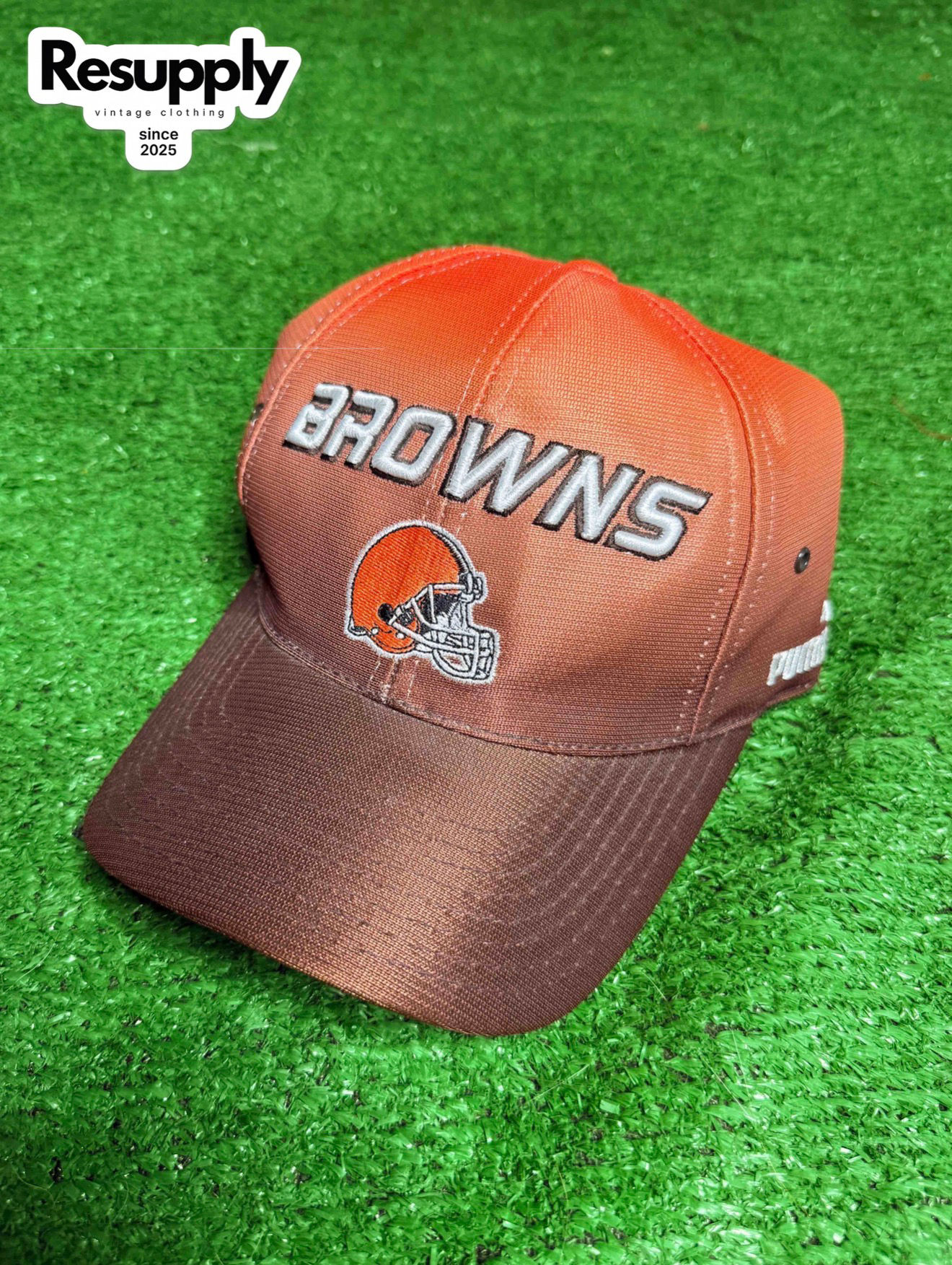 90’s Puma Cleveland Brown’s Orange Strap Back Hat