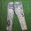 Thumbnail: Star Patched Jeans Size 42x32 