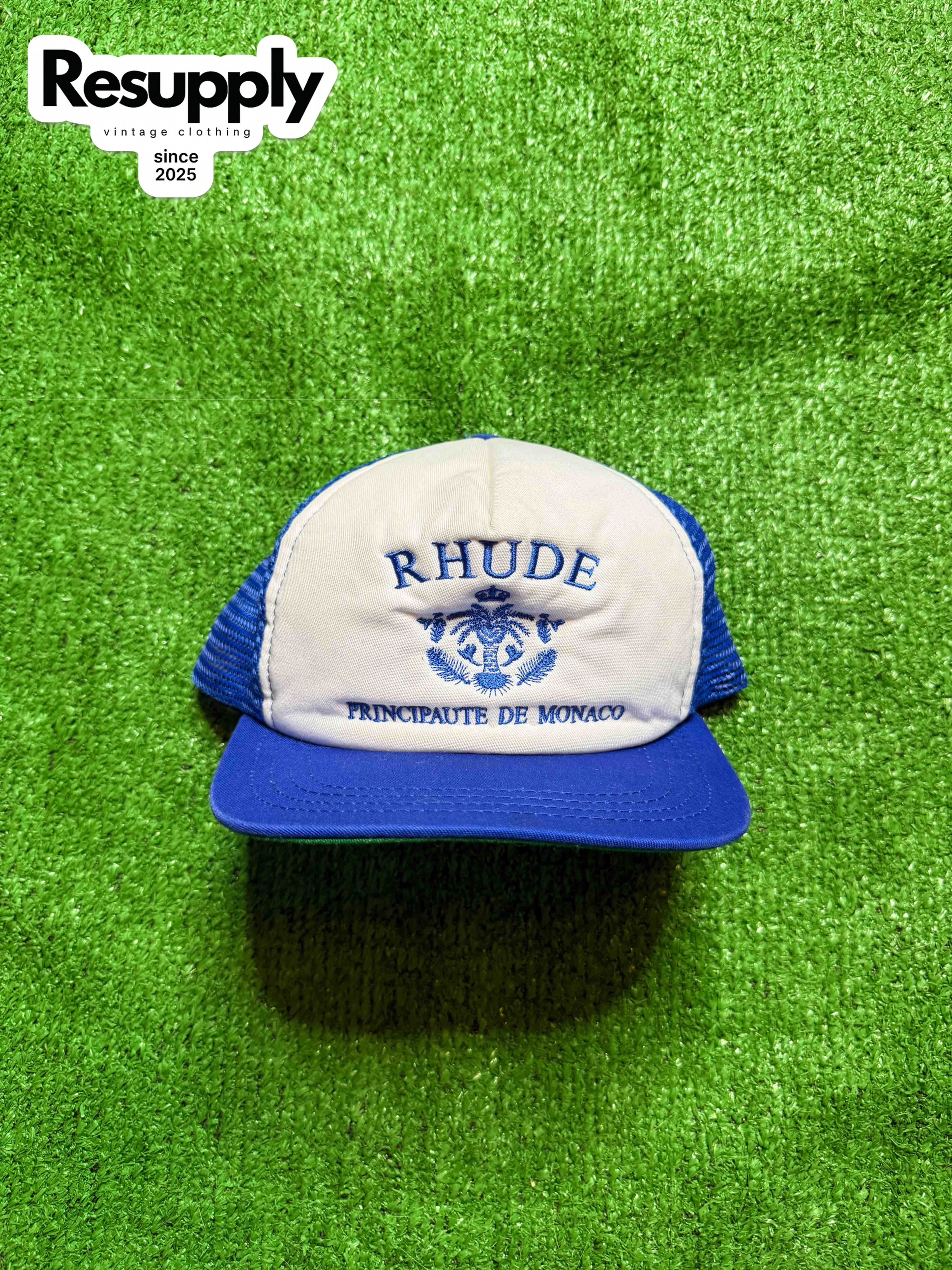 Rhude Monaco Blue Trucker Hat FW23
