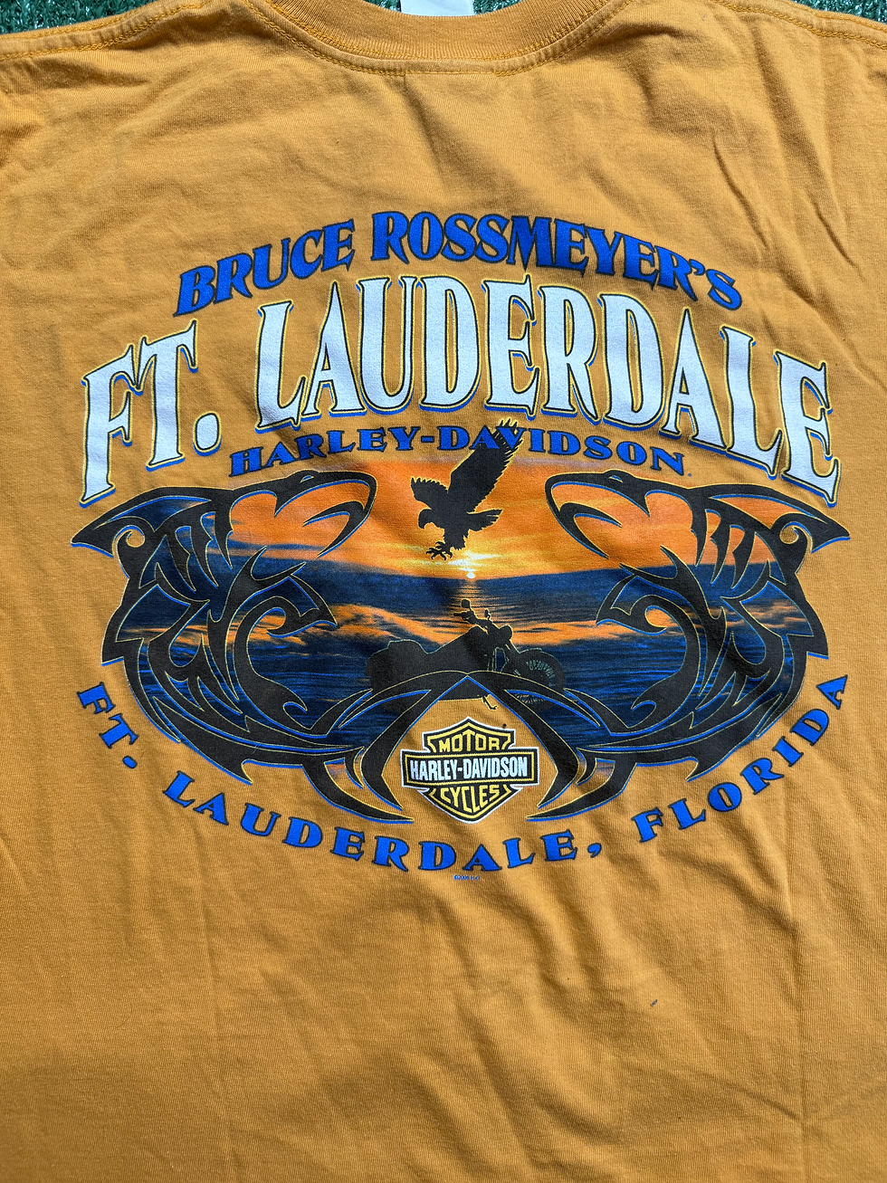 Thumbnail: Harley Davidson Yellow FT.Lalderdale Tee XL