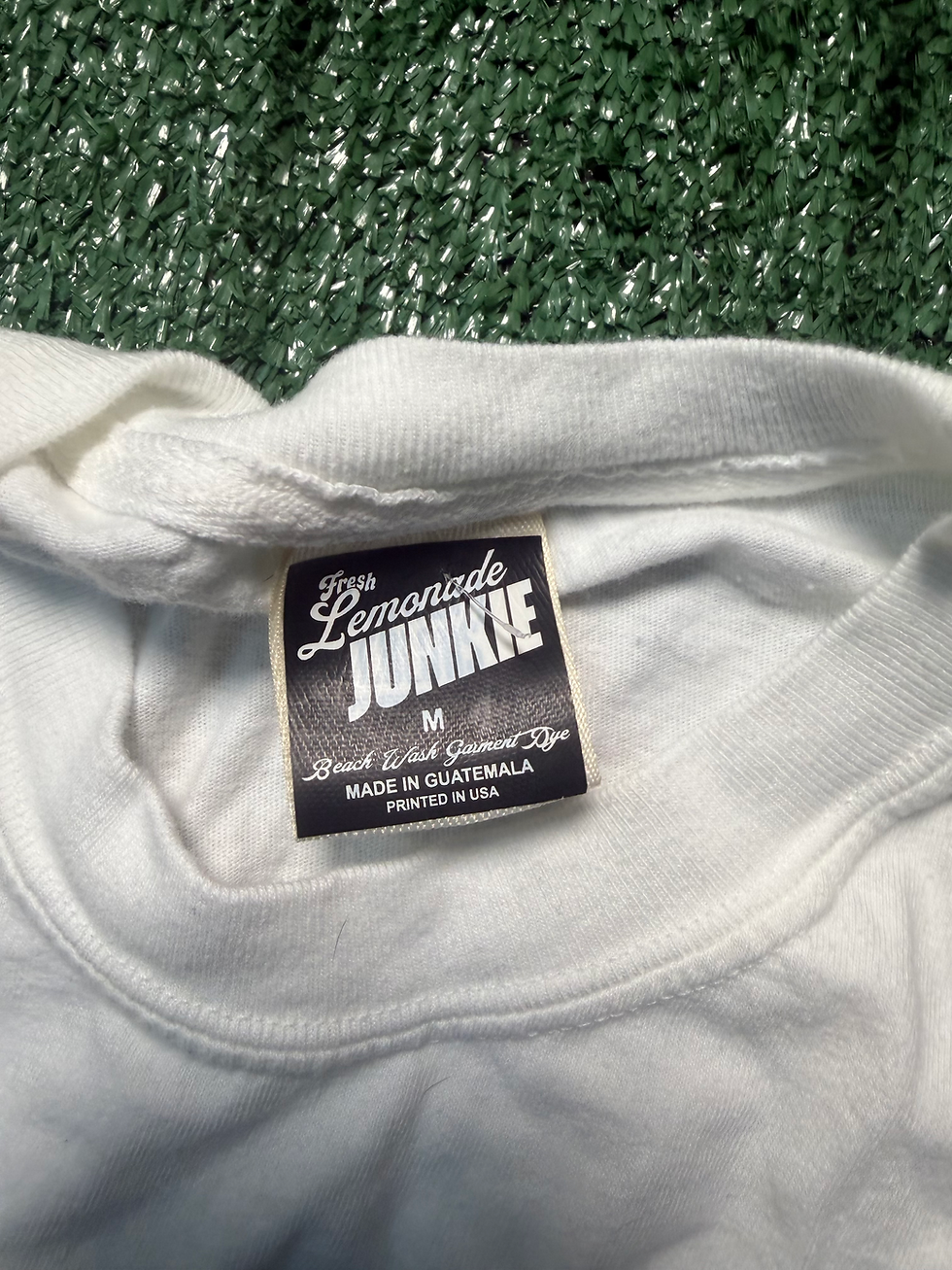Thumbnail: Fresh Lemonade Junkie “Hustle In Silence” White Tee Size Medium 