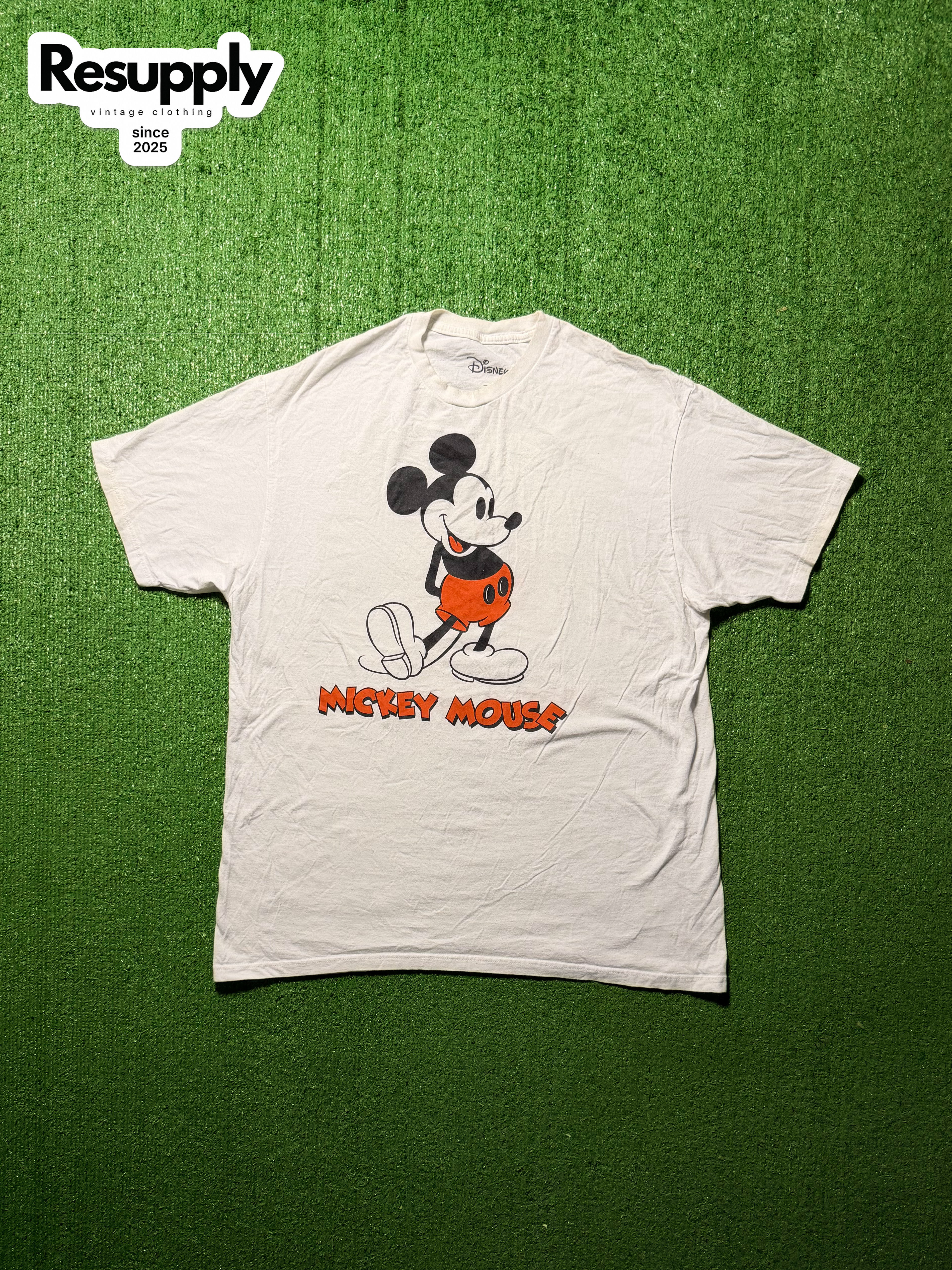 Disney Mickey Mouse White Tee XL