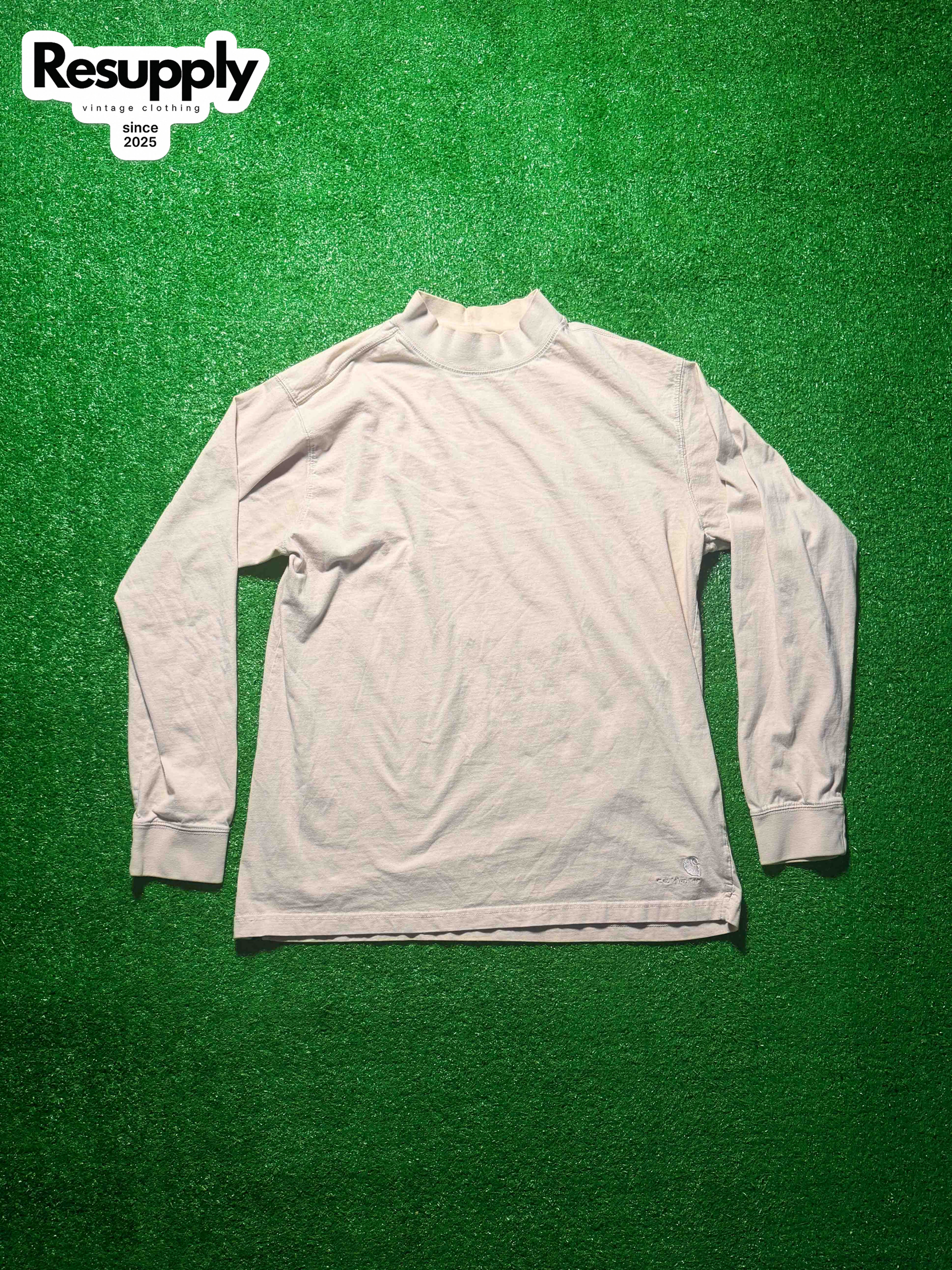 90’s Carhartt Mock Tan Neck Long Sleeve Men’s Size XL