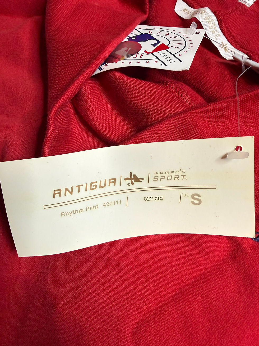Thumbnail: Autigua Cleveland Indians Red Sweatpants Women’s Size Small 