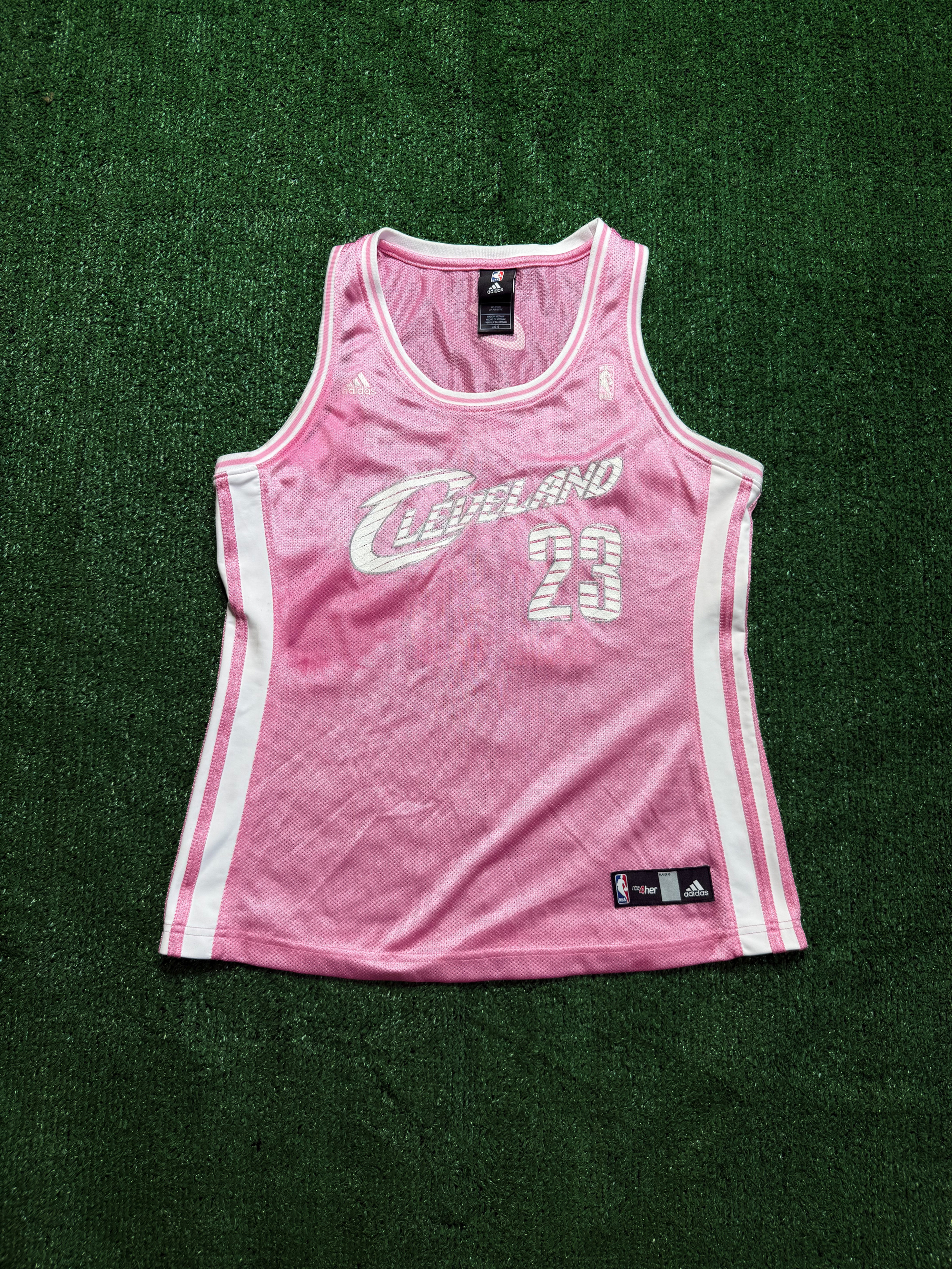 LeBron James Cleveland Cavaliers Pink Jersey L