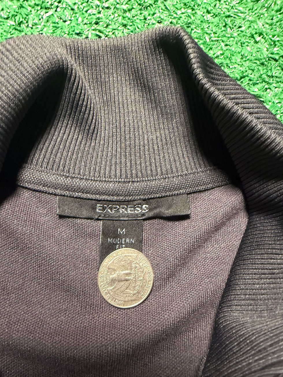 Thumbnail: Express Black Track Jacket Men’s Size Medium 