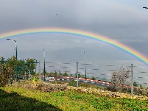 Rainbow over the kibbutz - better days ahead.jpeg