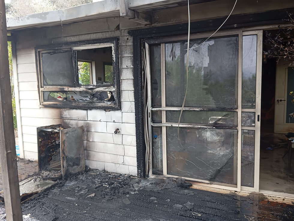 Destroyed family home
