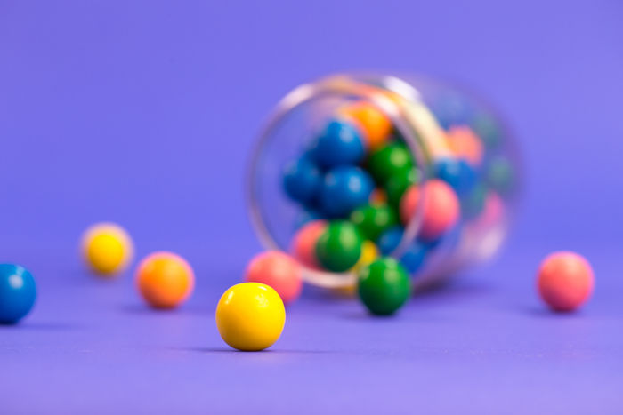 Doświadczenie ze skittlesami