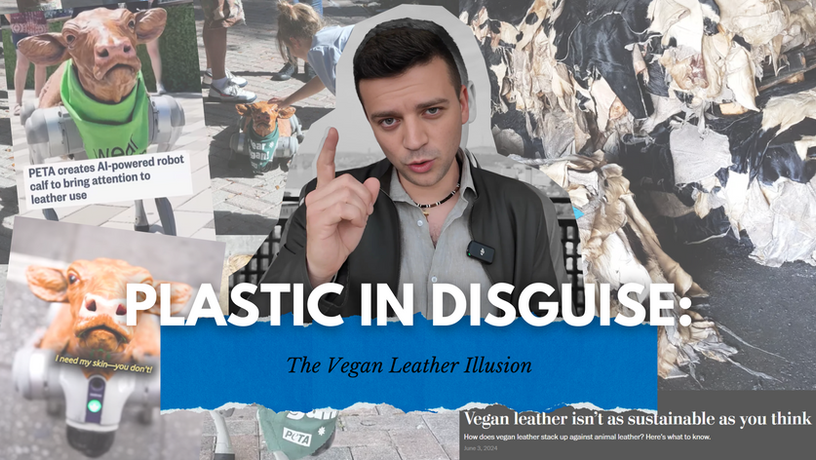 Are you wearing plastic without realizing it? In this eye-opening episode, leather expert Tanner Leatherstein investigates the truth behind vegan leather—exposing the misleading marketing, environmental costs, and plastic content hidden behind "eco-friendly" claims.