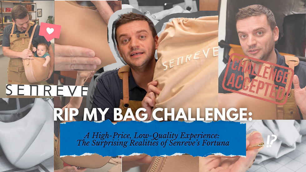 Rip My Bag Challenge: Tanner Leatherstein delves into Senreve's Fortuna bag, examining the high price versus the unexpected quality realities.