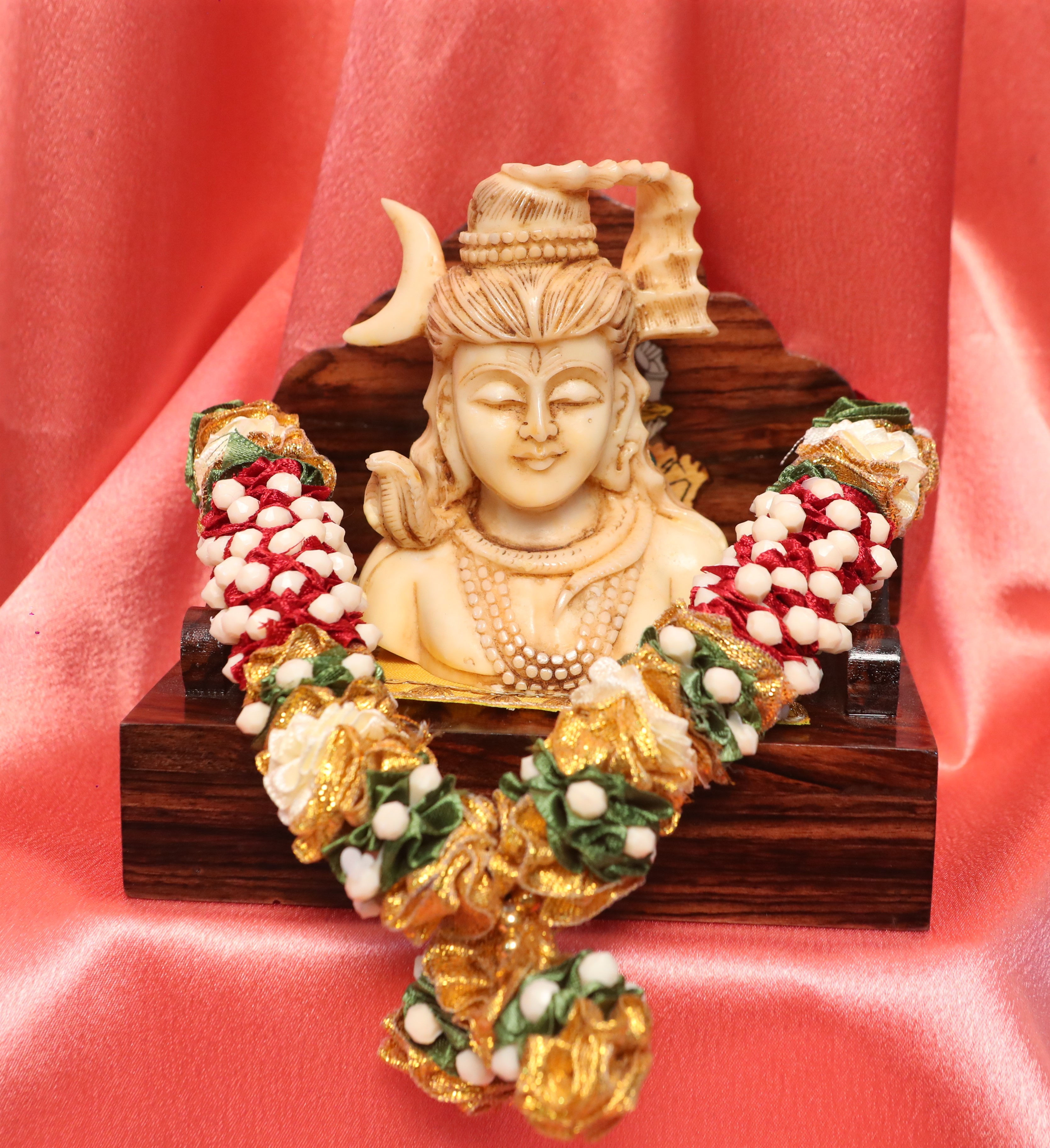 Lord Shiva White Marble Finish (Mandaasana Setup)
