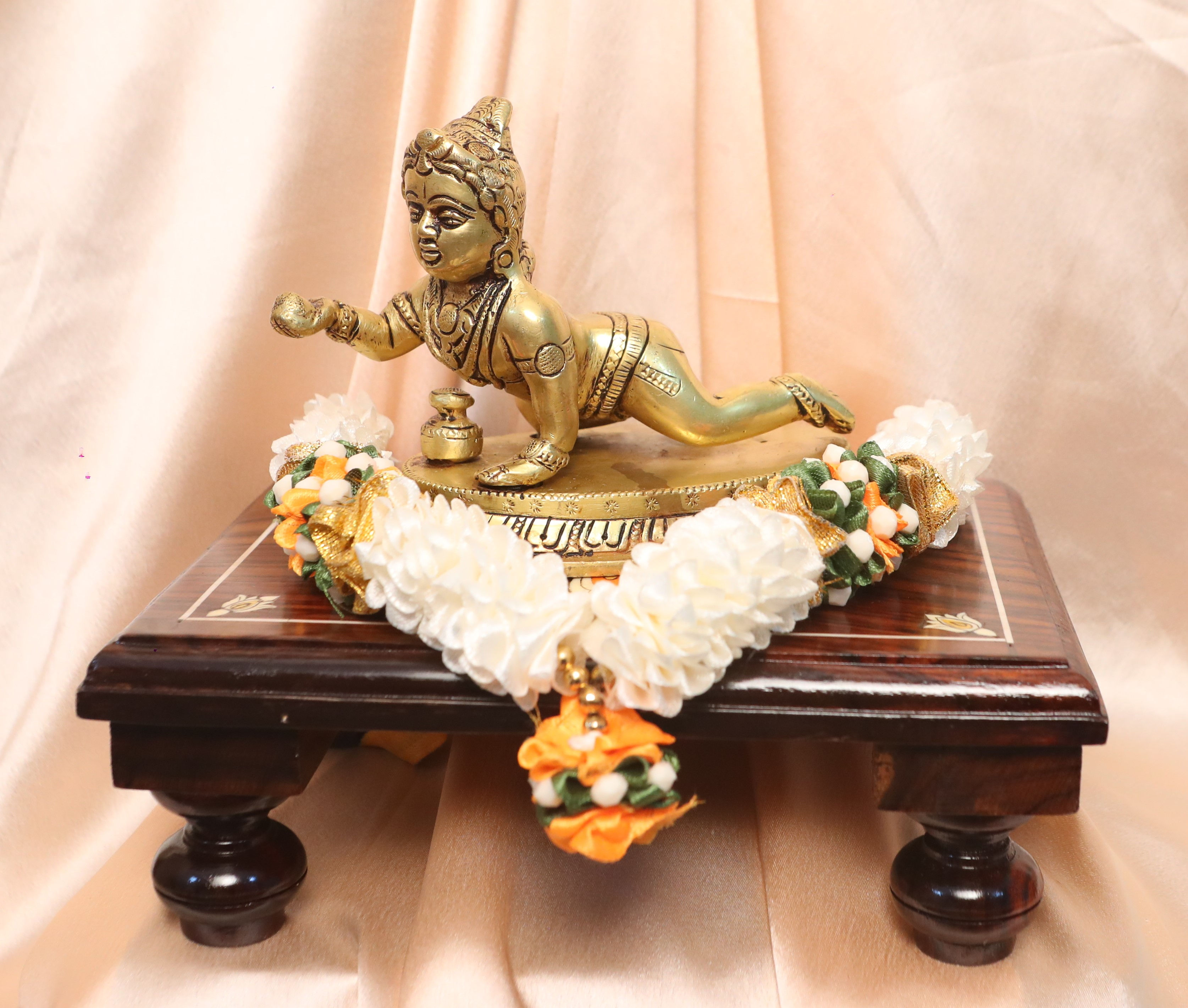 Bala Krishna / Gopala Krishna (Heavyweight Peeta Setup with Garland)