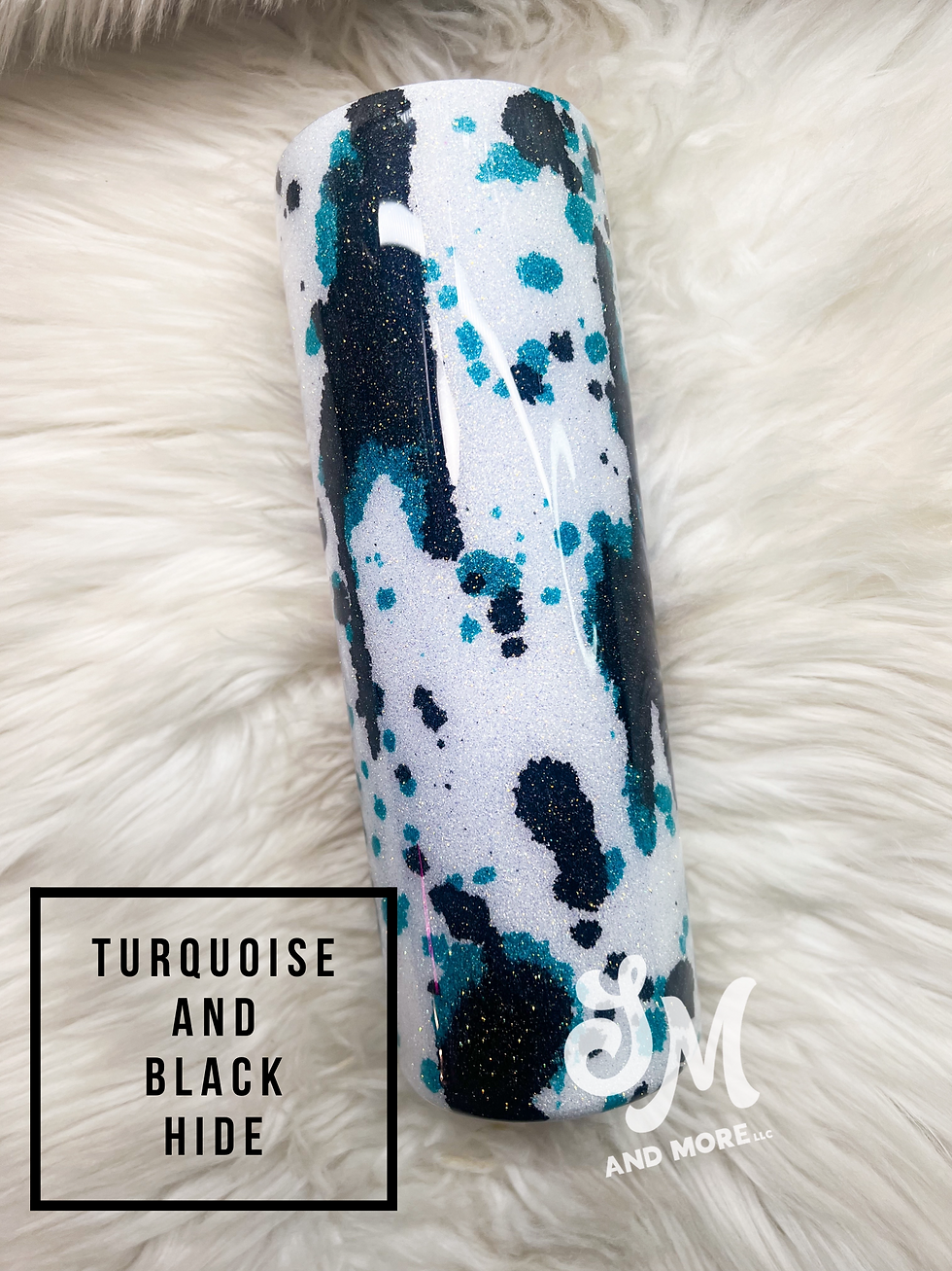 Thumbnail: Glittered Cowhide Tumbler