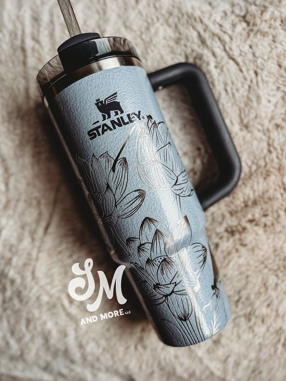 Dragon Fly and Lotus Tumbler