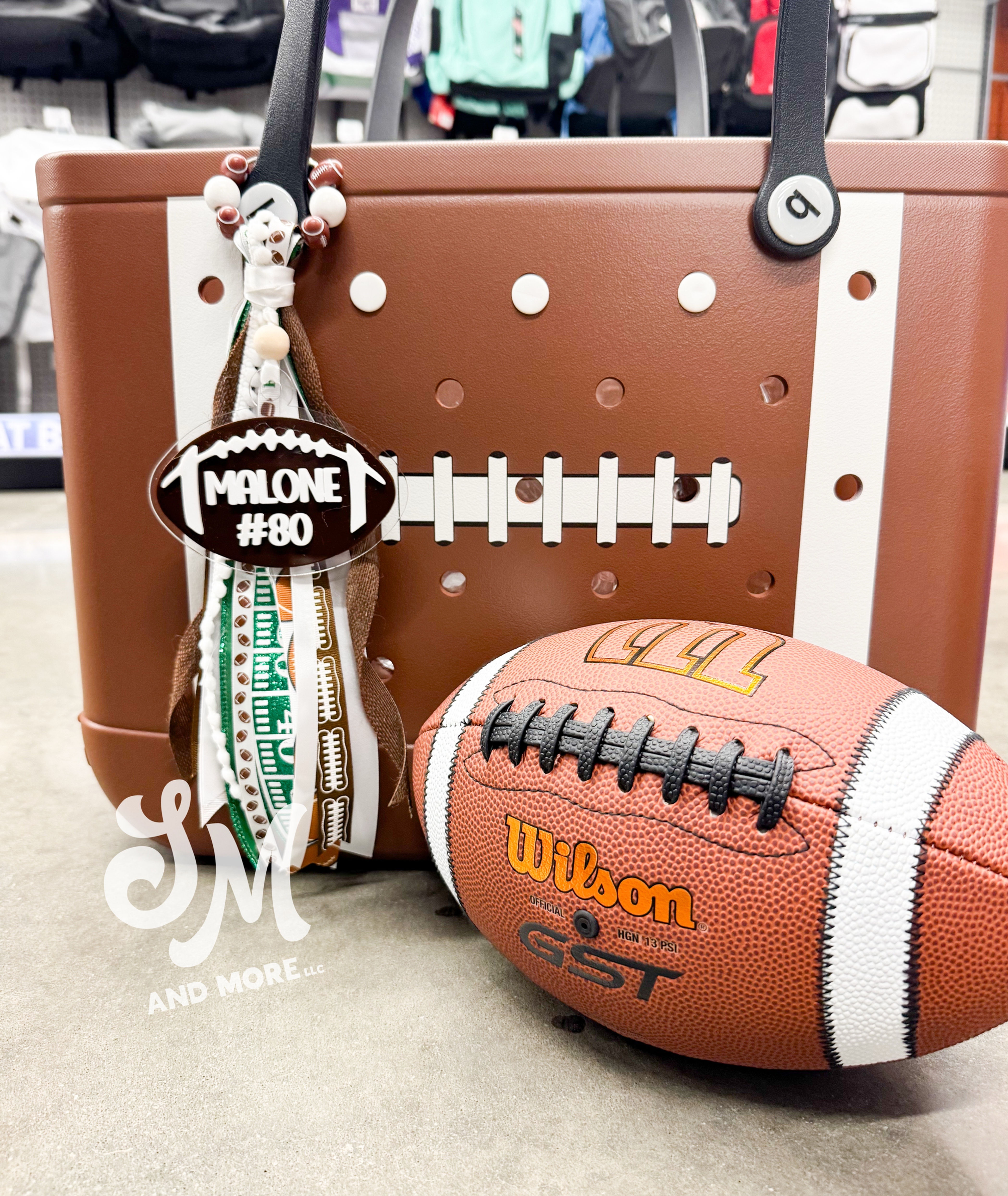 Bogg Bag Football Tassel