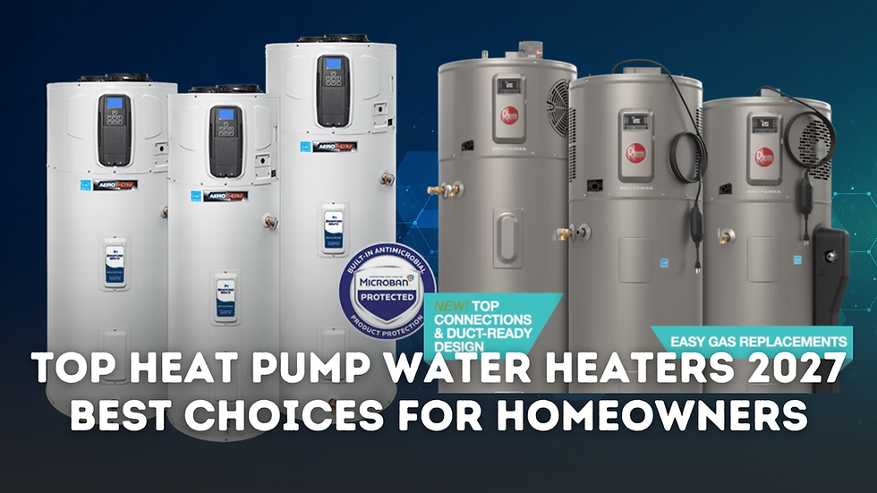 Top 4 Heat Pump Water Heaters for 2027: Best Choices for San Jose Homeowners