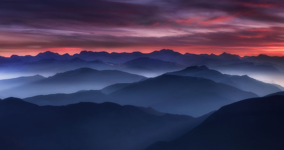 Lever de Soleil depuis le Mont Ventoux – Une Symphonie de Couleurs