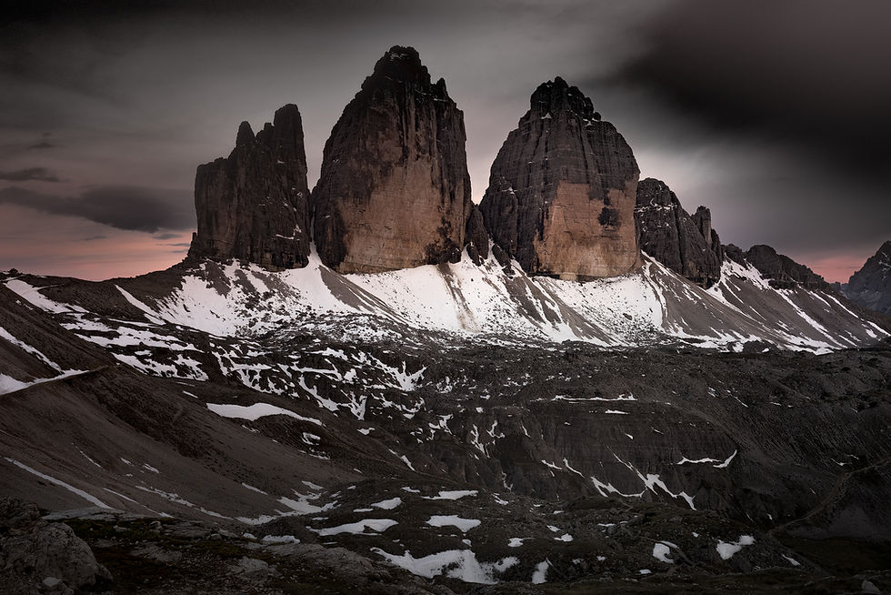 Tre cime di lavaredo - Dolomites - Italie - Tableau Photo de Montagne - Photographie d'art