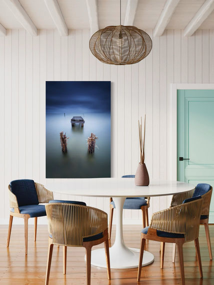 photo d'art d'occitanie contrecollée sur dibond et accrochée dans une salle à manger