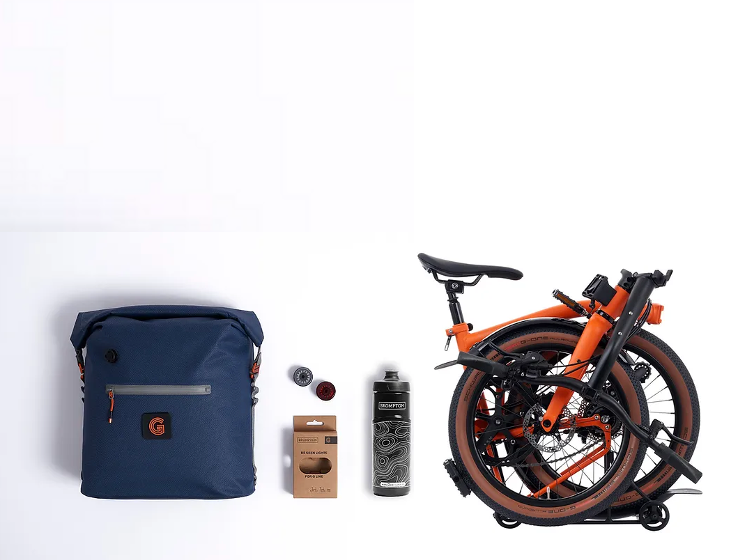 G Line Brompton 8 Speed with Roller Frame Bundle