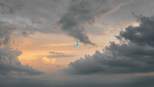 Beautiful sky with clouds and colour