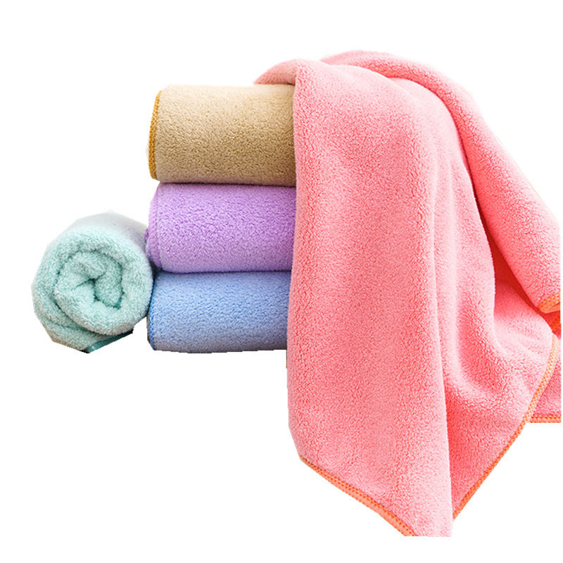 Soft Coral Fleece Face Towel