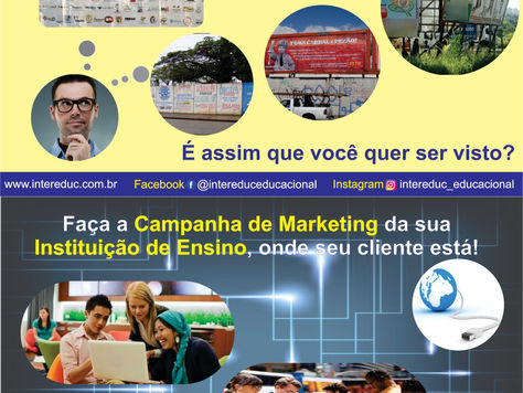A sua Instituição de Ensino, está anunciando no lugar certo?