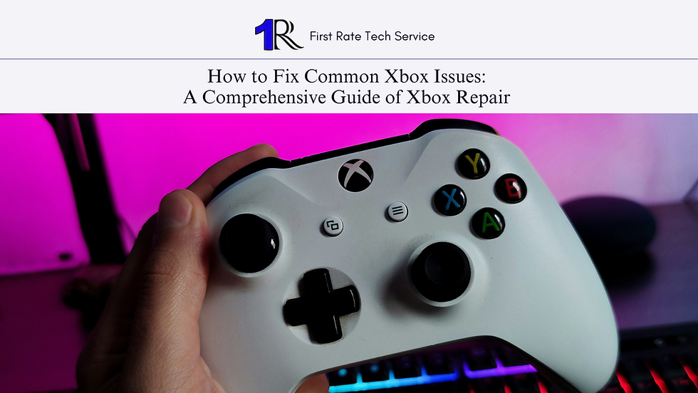 a comprehensive guide of Xbox repair
