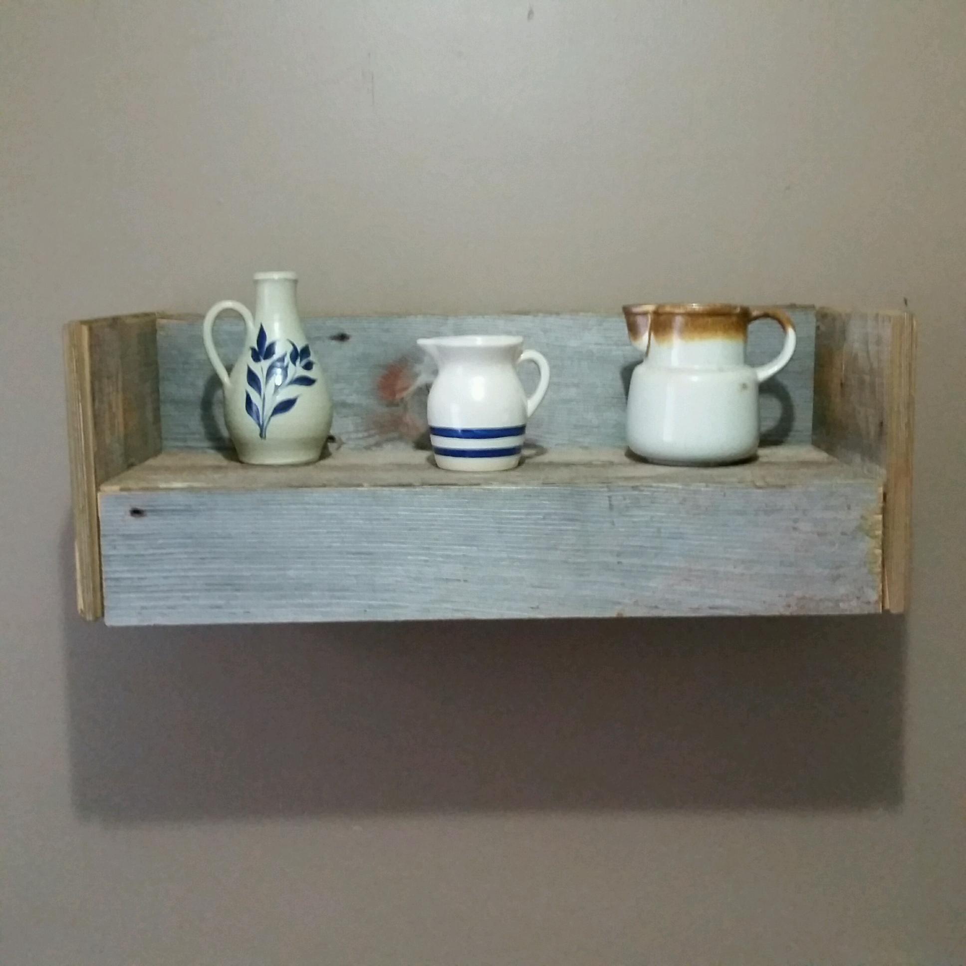 Rustic Barn Wood Conceal Shelf