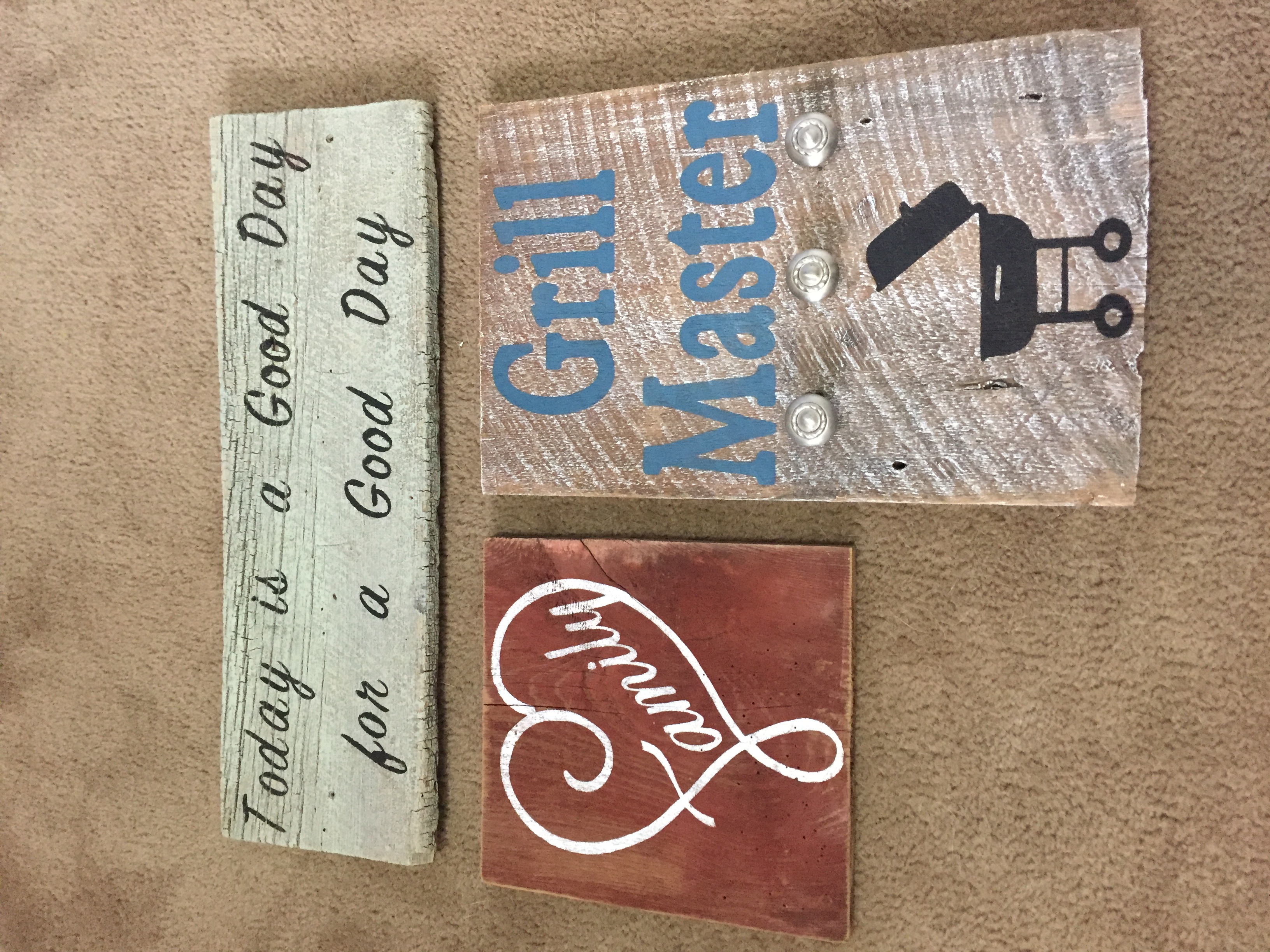 Barn Wood Hand Painted Signs