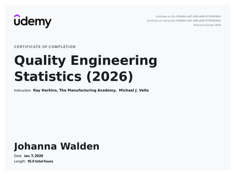 Quality Engineering - Statistics