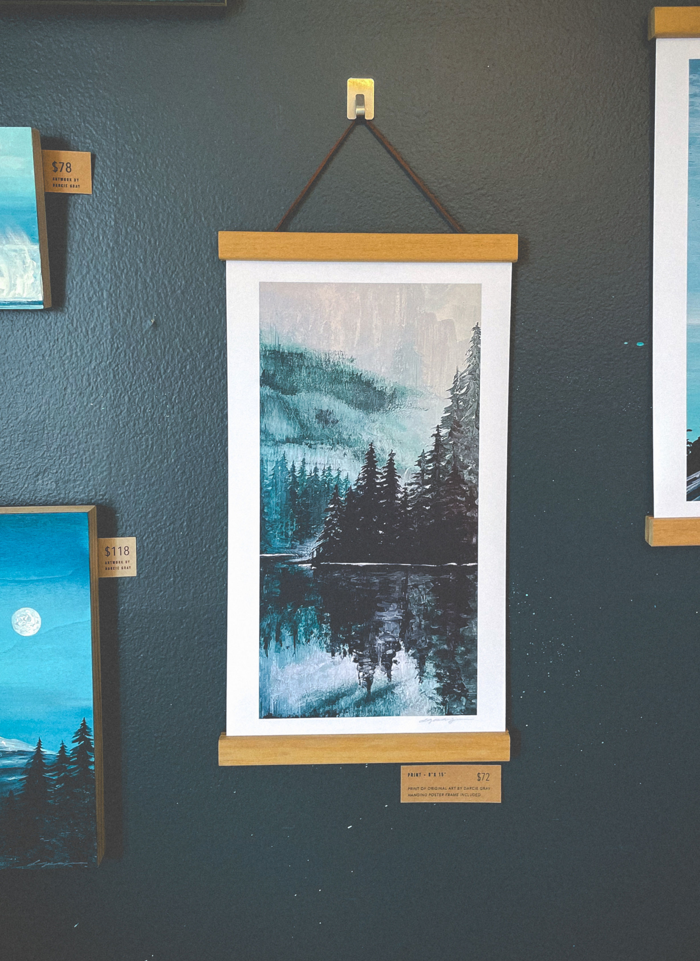 Tree Reflection -  Hanging Print 8" x 15"