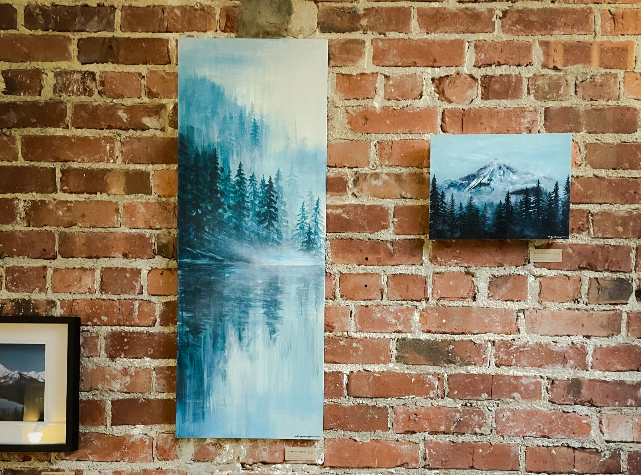 Fog on Reflection Lake - 13" x 35"