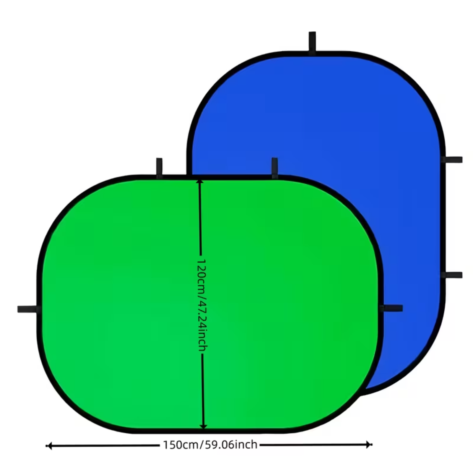 Pop up Green/Blue 1.2m x 1.5m